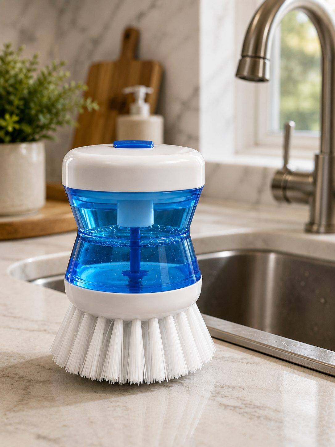 Automatic Liquid Adding 3 in 1 Brush Soft Hair Laundry Cleaning Brush Shoe Brush Household Multi-Functional Washing Pot Dishwashing Brush