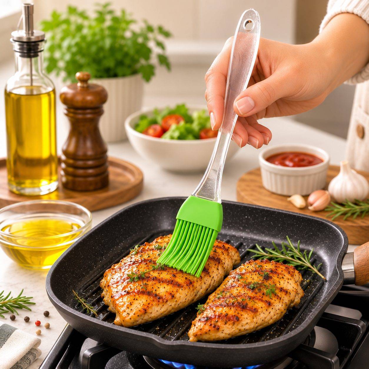Silicone Pastry Brush for Baking and Cooking