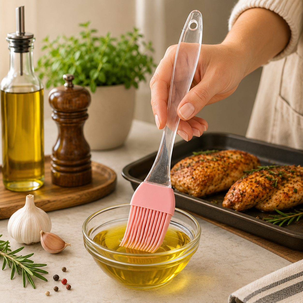 Silicone Pastry Brush for Baking and Cooking